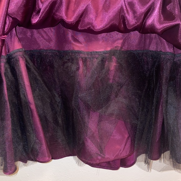 ABS Allen Schwartz A-Line tulle sleeveless Ruched 100% Silk Mini Dress - Picture 9 of 9